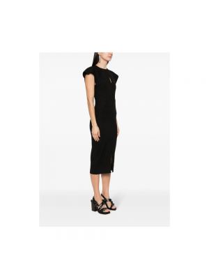 Sukienka midi w paski Isabel Marant czarna