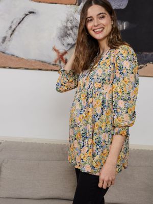 Блузка в цветочек с принтом Isabella Oliver