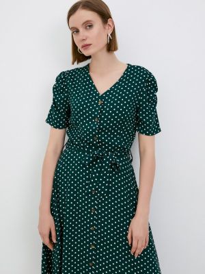 Платье-рубашка Neohit зеленое