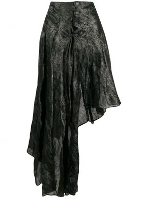 Vlněné asymetrická sukně Romeo Gigli Pre-owned