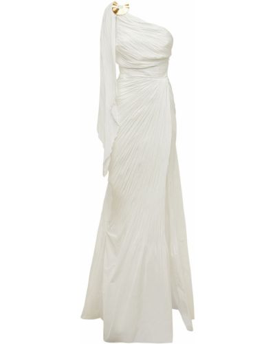 Платье с драпировкой Maria Lucia Hohan, белое