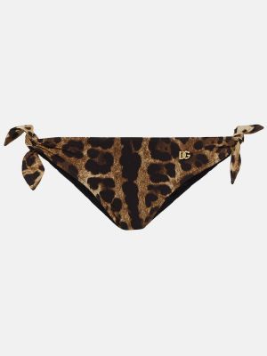 Bikini à imprimé à imprimé léopard Dolce&gabbana