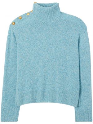 Sweter wełniany St. John niebieski