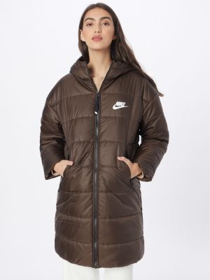 Зимнее пальто Nike коричневое