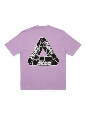 Рваная футболка Palace фиолетовая