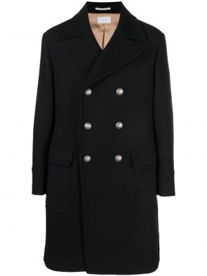 Gyapjú kabát Brunello Cucinelli fekete