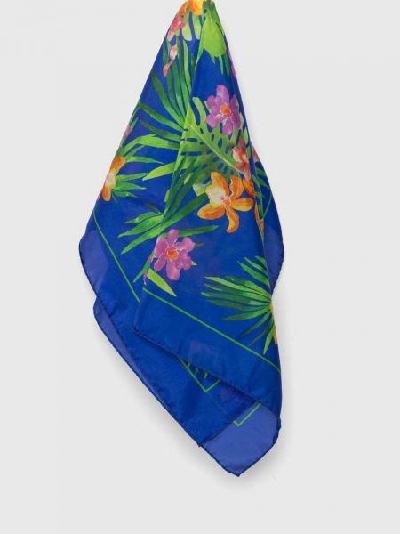 Niebieski jedwabny krawat Polo Ralph Lauren