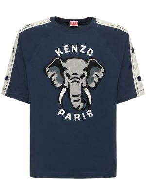 Тениска slim от джърси Kenzo Paris