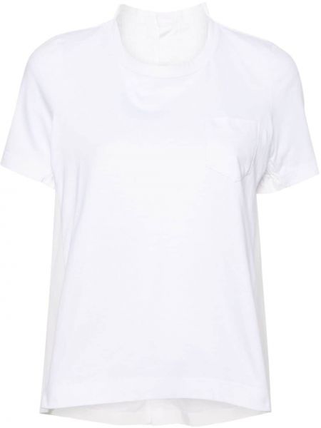 T-shirt di cotone Sacai bianco
