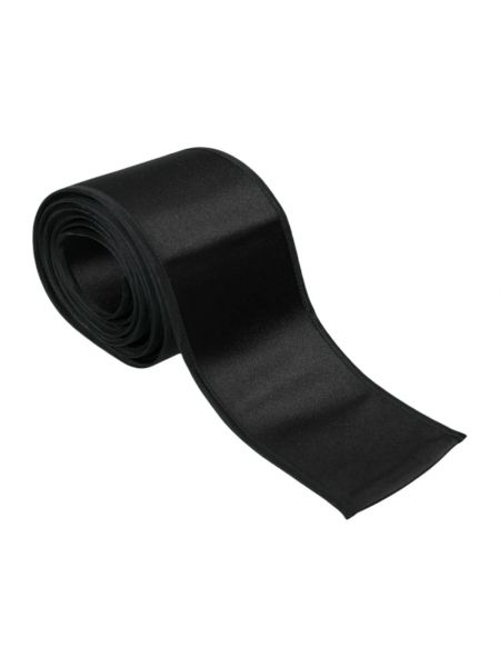 Cinturón de raso de seda Dolce & Gabbana negro