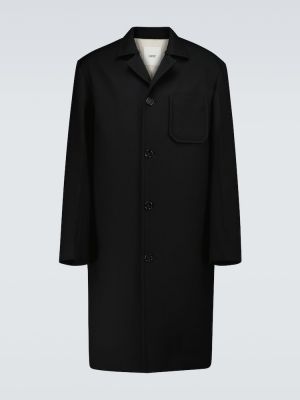Gyapjú kabát Oamc fekete