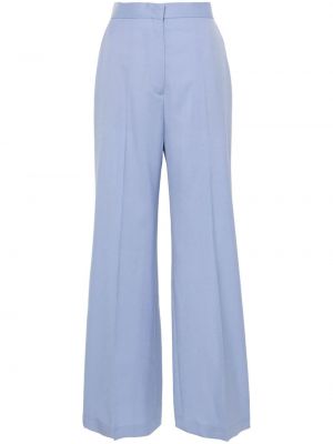 Vlněné kalhoty s vysokým pasem Ps Paul Smith fialové