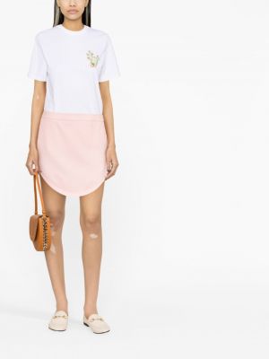 Vlněné mini sukně Casablanca růžové