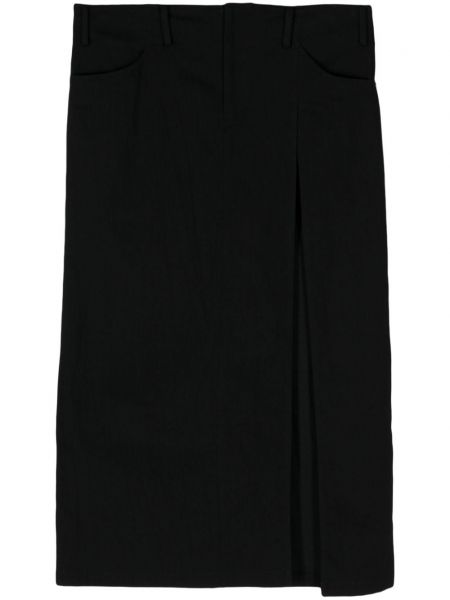 Džínová sukně Yohji Yamamoto černé