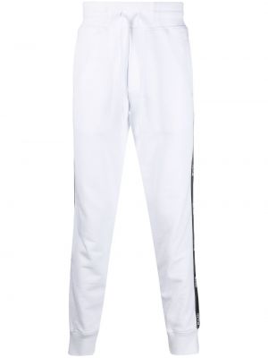 Pantalones de chándal a rayas Versace Jeans Couture blanco