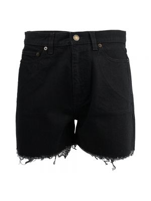 Szorty jeansowe Saint Laurent czarne