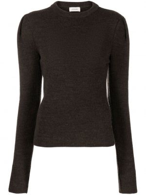 Вълнен пуловер Lemaire кафяво