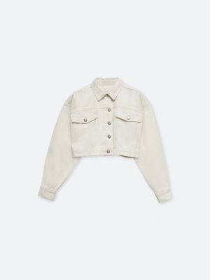 Biała kurtka jeansowa Simple