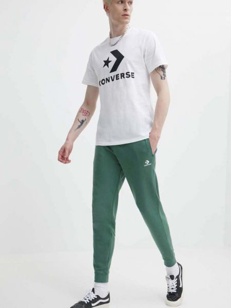 Pantaloni sport Converse verde