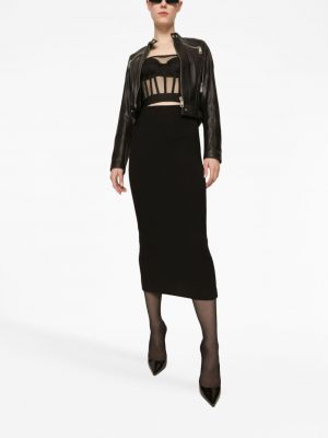 Top court ajusté Dolce & Gabbana noir