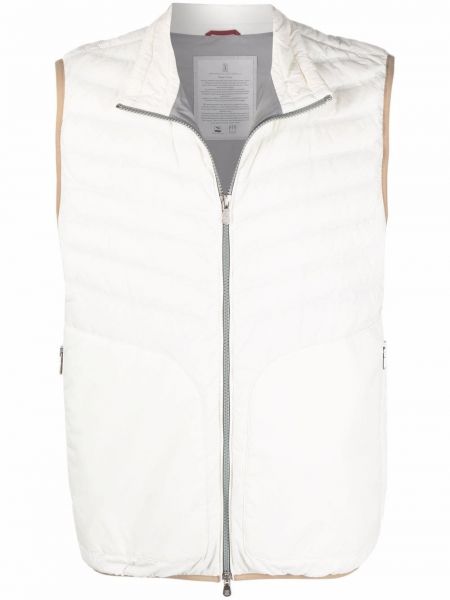 Zip vest Brunello Cucinelli hvit