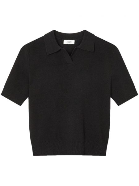 Tricou polo Studio Tomboy negru