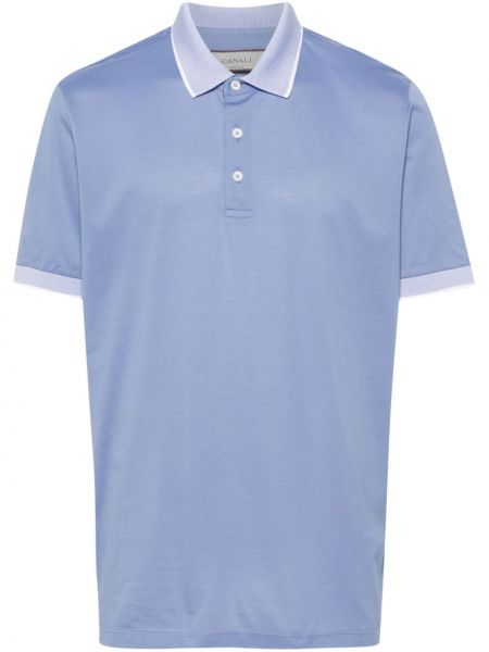 Poloshirt Canali blå