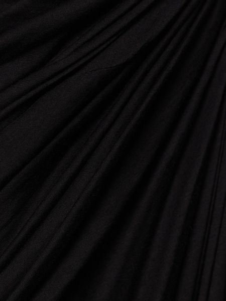 Βαμβακερή φόρεμα Rick Owens μαύρο