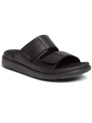 Kožne sandale Clarks crna