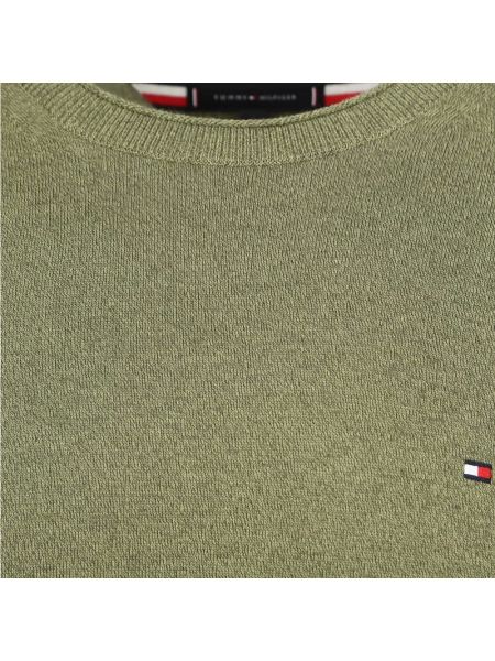 Jersey de algodón de tela jersey Tommy Hilfiger verde