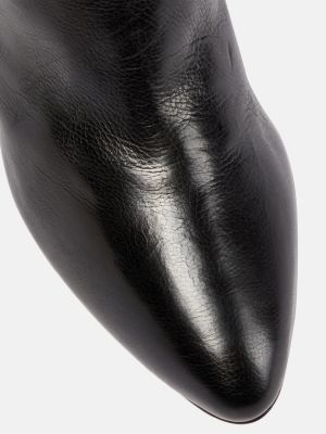 Cizme de cauciuc din piele Isabel Marant negru