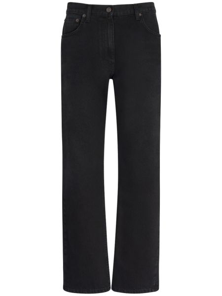 Straight leg-jeans The Row svart