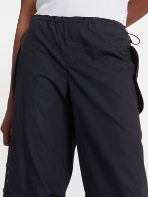 Medvilninės „cargo“ stiliaus kelnės Ag Jeans mėlyna