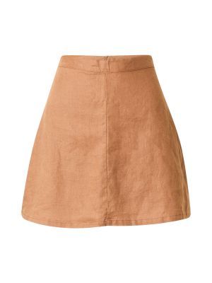 Βαμβακερή φούστα mini Cotton On καφέ