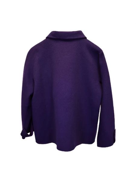 Chaqueta de lana Burberry Vintage violeta