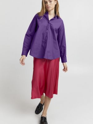 Рубашка Ichi фиолетовая