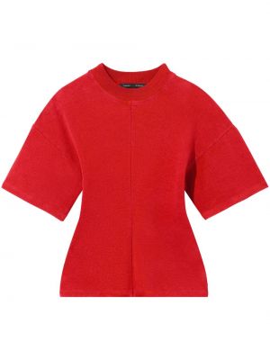 Памучна прилепнала тениска Proenza Schouler червено