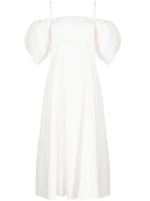 Миди рокля Rejina Pyo бяло
