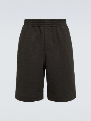Jersey shorts aus baumwoll The Row grau