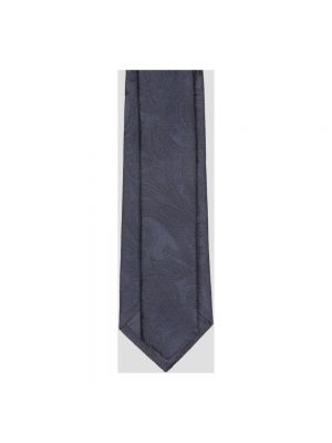 Corbata de raso de seda de tejido jacquard Tagliatore azul