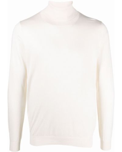 Jersey de cuello vuelto de tela jersey Laneus blanco