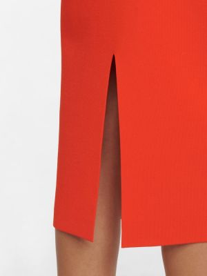 Midi šaty Victoria Beckham oranžová
