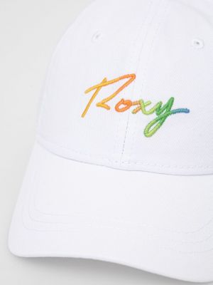 Хлопковая кепка с аппликацией Roxy белая