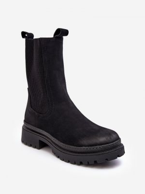 Chelsea boots na zips Kesi čierna