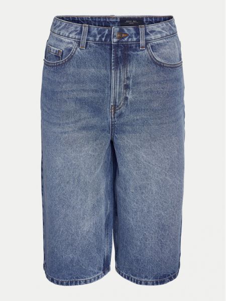 Voľné priliehavé džínsové šortky Noisy May modrá