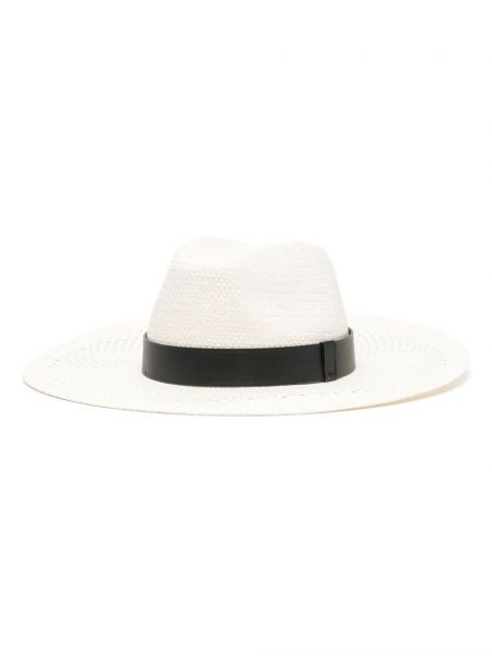 Широкопола шапка за слънце Max Mara бяло