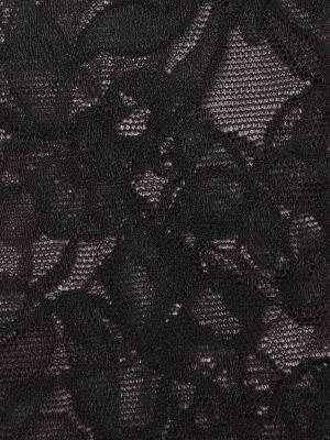Rękawiczki koronkowe Versace czarne