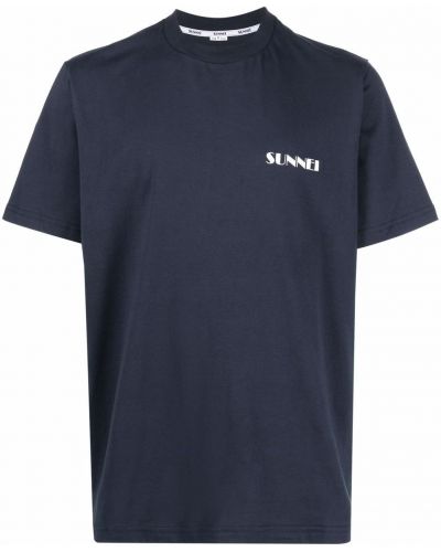 Camiseta con estampado Sunnei azul