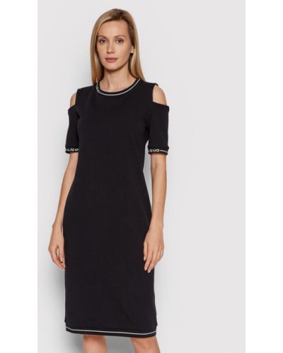 Liu Jo Sport Kötött ruha TA2248 F0090 Fekete Regular Fit
