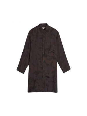 Yohji Yamamoto Pour Homme Асимметричная блузка со стойкой черный